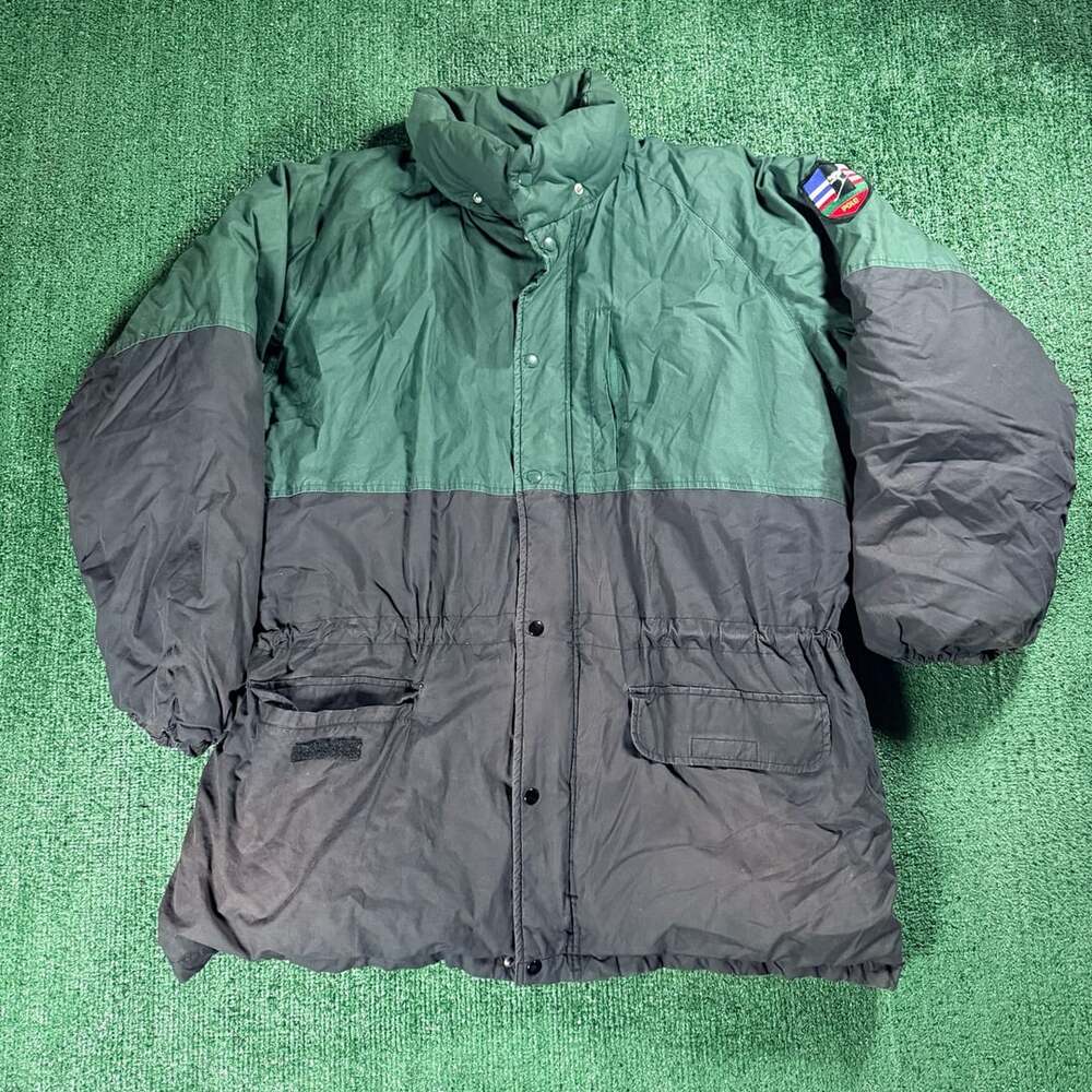 Vintage Polo by Ralph Lauren Ski Green and Black Puffer Jacket XL
